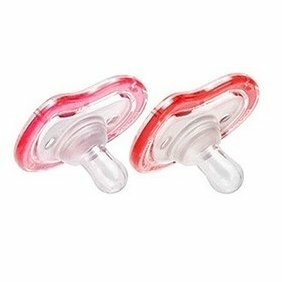 MUNCHKIN LATCH  Set silikónových cumlíkov, od 3m+, 2ks, červená/ružová