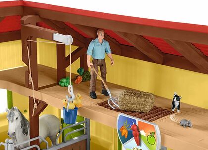Schleich Stall für Pferde mit Zubehör