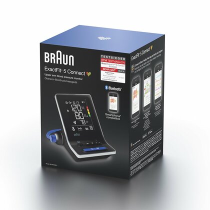 BRAUN EXACTFIT™ 5 CONNECT BUA6350, Ramenný tlakomer s funkciou Bluetooth