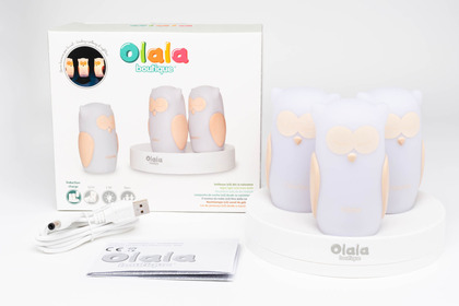 Olala Boutique LED Nočné svetielka Sovy, 3ks, biela