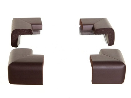 Dreambaby Ochrana rohů z pěnové gumy, 4ks, hnědá