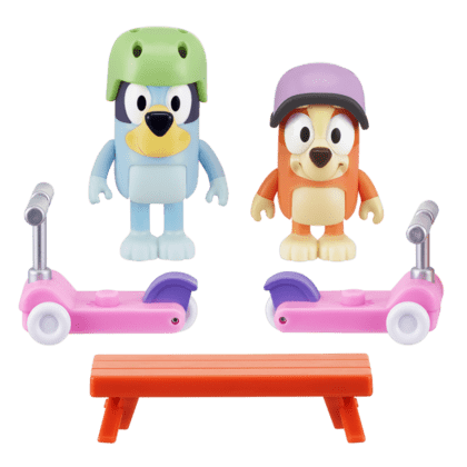 BLUEY Bluey & Bingo Scooter Fun, Zábava na skútru - set figurek a příslušenství