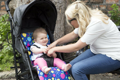 CuddleCo Comfi-Cush, Vložka do kočíka, 80x33cm, Tutty-Frutty
