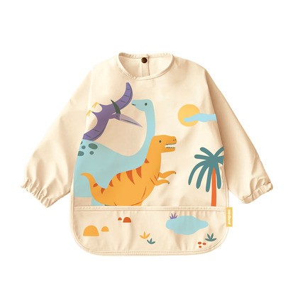 Miniland Podbradník s dlhým rukávom - Jurassic