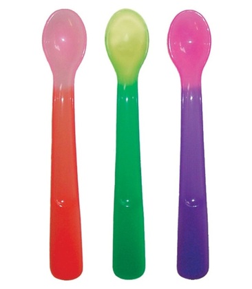 Dreambaby Měkké lžičky na krmení s tepelným senzorem - 3 ks