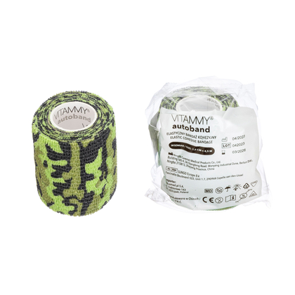 VITAMMY Autoband Samolepící bandáž s potiskem kamufláž, zelená, 7,5cmx450cm