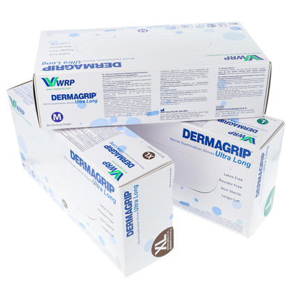 ZARYS DERMAGRIP ULTRA LONG Diagnostické rukavice, lékařské, dlouhé, bez pudru, vel. L M 100ks