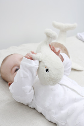 Cloud b®Tranquil Whale™ - Éjszakai lámpa - Bálna, fehér