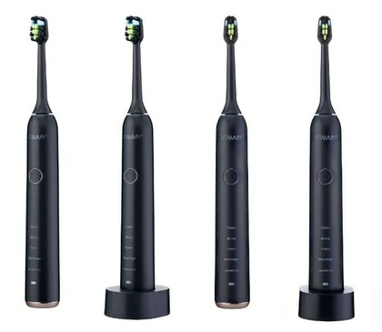 VITAMMY SYMPHONY Black Sonická zubná kefka s vysokou vibračnou silou, čierna