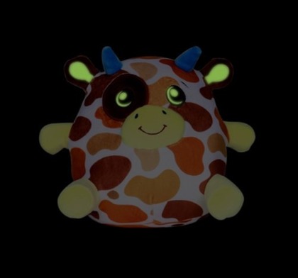 Dream Beams - Svietiaci plyšák/vankúšik, Býk Basil, 30cm