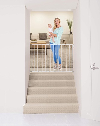 Dreambaby Sicherheitsbarriere Arizona (Breite 68-112 cm x Höhe 68 cm) grau