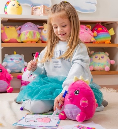 Dream Beams - Svietiaci plyšák/vankúšik, Myška Megan, 18cm