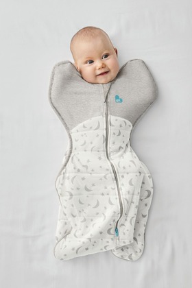 Love To Dream Swaddle UP, XS méret, fehér/hold, STAGE 1, extra meleg