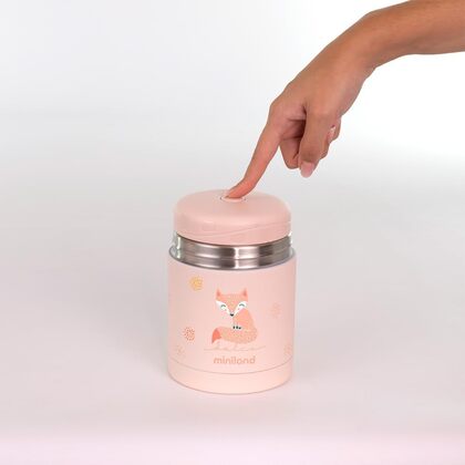 Miniland Dolce ételtartó termosz, 600 ml, rózsaszín