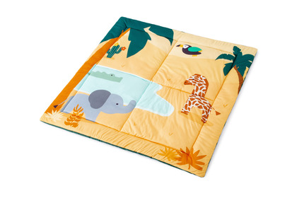 Little Big Friends Obojstranná edukačná patchworková podložka - Džungľa