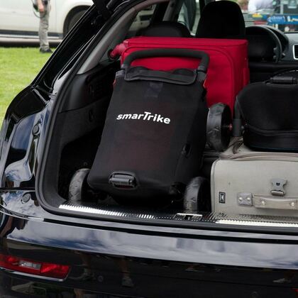 Smart Trike STR7 Skladacia detská trojkolka/kočík, 7v1, červená, 6m-3r