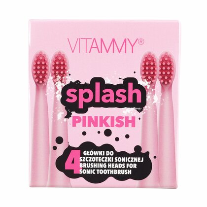 VITAMMY SPLASH, Náhradní násady na zubní kartáčky SPLASH, růžová/pink/, 4ks