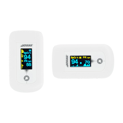 NOVAMA SANSO Pulzný oximeter s OLED displejom a detekciou pohybu