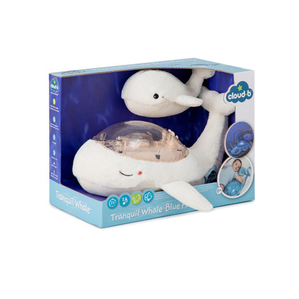 Cloud b®Tranquil Whale™ - Éjszakai lámpa - Bálna, fehér