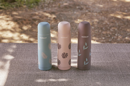 Miniland Terra Termoska, 500ml, růžová/lístky