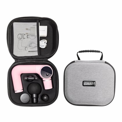 VITAMMY BODY 6, Ľahká a bezpečná samomasážna pištoľ na telo, ružová