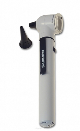 Riester e-scope® Optický otoskop s 2,5 V xenonovým světlem, v pevném pouzdru, bílý