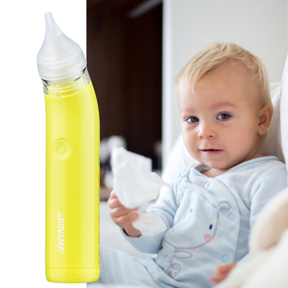 NOVAMA Pingo Spark Lime Green Nosová odsávačka s osvetlenou špičkou, limetková