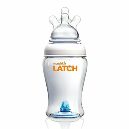 MUNCHKIN LATCH, Set Kojeneckých lahví s antikolikovým ventilem, 240ml, od 0m+, 2ks