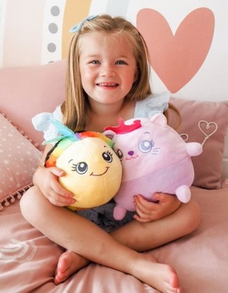 Dream Beams - Svietiaci plyšák/vankúšik, Býk Basil, 30cm