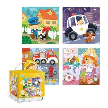 DoDo Puzzle 4in1 - Berufe
