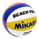 Mikasa Beach Pro BV550C Beachvolleyball, Weiß, Blau, Orange, Gelb, Groß. 5