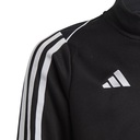 Adidas Tiro 23 TR JR Kinder-Sportsweatshirt mit Reißverschluss, schwarz, groß. 128