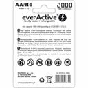 everActive SILVER LINE R6 / AA, Újratölthető Ni-MH 2000 mAh akkumulátorok, 4db