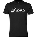 Asics Pánske Tričko s Krátkym Rukávom s Veľkým Logom, čierne veľ. L