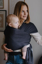BOBA Wrap Šatka na nosenie detí, organická tmavošedá