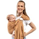 BOBA Gyűrűs hordozó Gyermekhordozó/sál lenből, barna