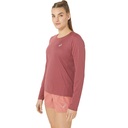 Asics Core LS Top Damen Langarm-Sportshirt, Dunkelrot, Gr M