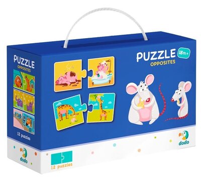 DoDo Puzzle Duo - Protiklady 12x2 dílky