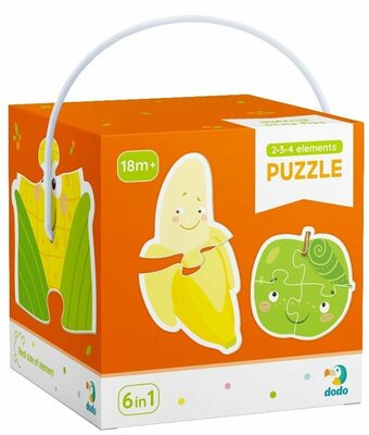 DoDo Puzzle 2-3-4 Elements 6v1 Ovocie a zelenina