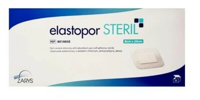 ZARYS ELASTOPOR STERIL E Netkaný obväz so sterilnou vložkou, 8x20 cm, 30 ks