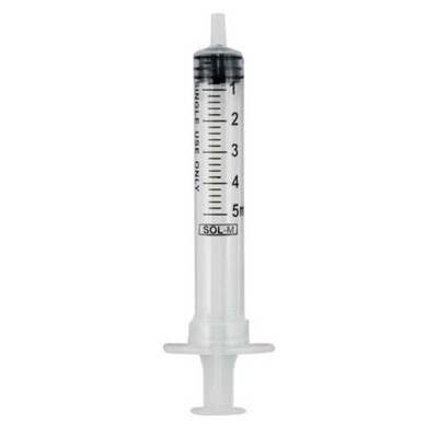 SOL-M Trojdielna striekačka Luer koncentrická, 10 ml, 100 ks