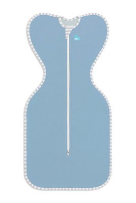 Love To Dream Swaddle UP – Pucktuch, Größe S, Staubblau, 1 PHASE, 1–3 m, 3,5–6 kg