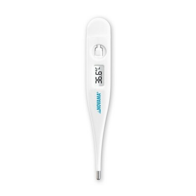 NOVAMA White Delta Elektronický digitálny teplomer so 60 sekundovým meraním, biely