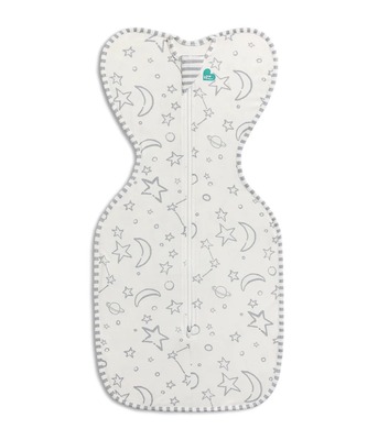 Love To Dream Swaddle UP - Zavinovačka, veľkosť XS, biela, Vesmír STAGE1 - 1 TOG Originál