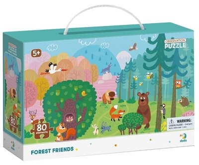 DoDo Puzzle - Přátelé z lesa 80 dílků