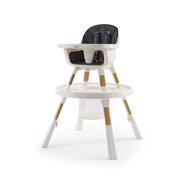 Oyster Home Highchair 4v1 - Fossil, Detská jedálenská stolička 4v1 - Fossil, čierna