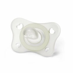 Chicco Physio Forma Mini Soft Lumi upokojujúce cumlíky, 2ks, svietiace v tme, 2-6m
