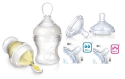 Nuby Súprava na kŕmenie Infafeeder + cumlíky na fľašu
