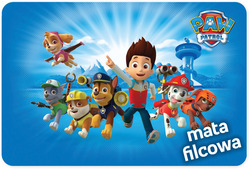 Nickelodeon Filcová podložka, Paw Patrol, Modrá,  75x112cm