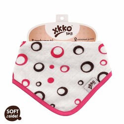 XKKO BMB Spirals&Bubbles – Lätzchen/Schal, Magenta Bubbles (1 Stück)